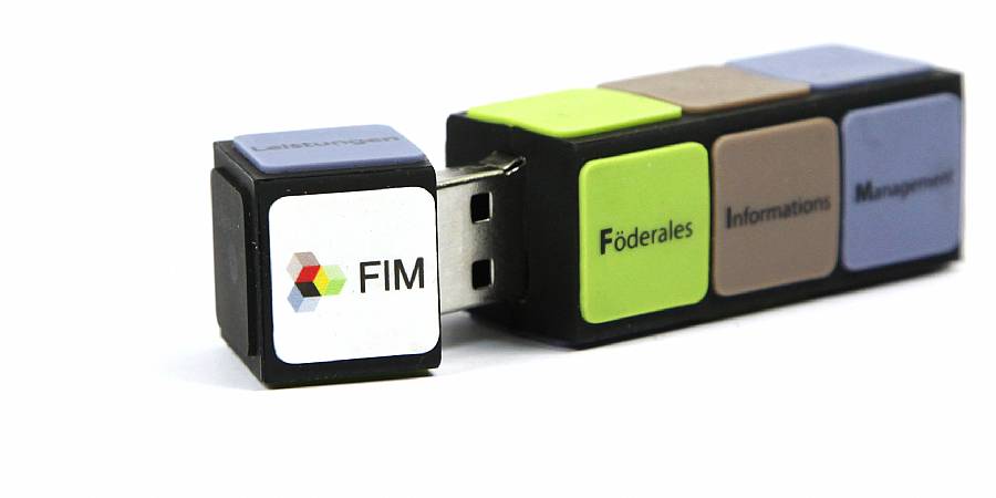 usb stick mgaic cube mit logo als digialdruck