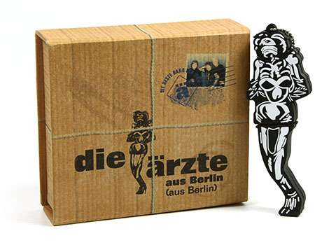 Konzert USB-Stick mit Geschenkverpackung und Logo