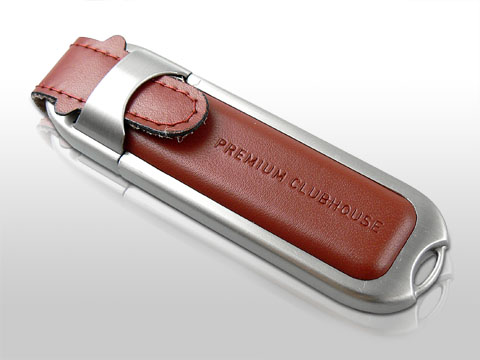 Leder USB-Stick mit Logo