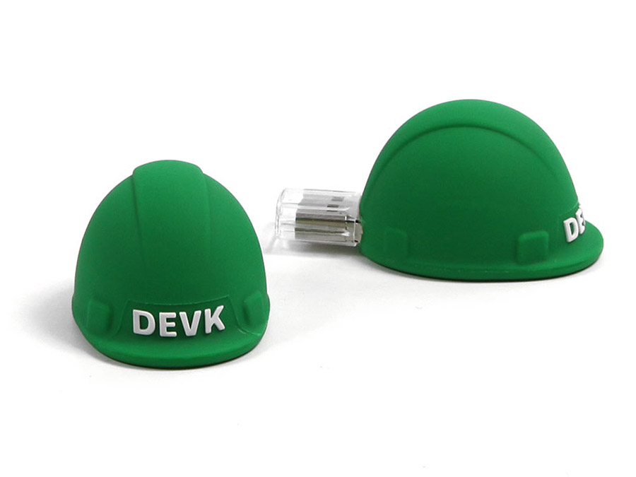 DEVK Versicherung Bauhelm USB-Stick mit Logo