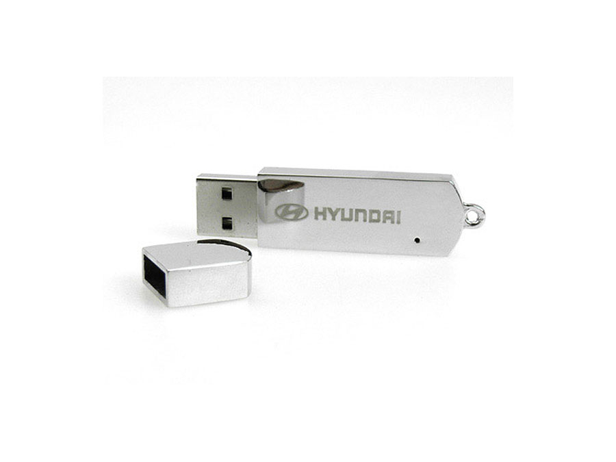 Vollmetall USB-Stick mit Deckel mit Logo Gravur