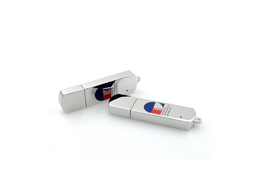 Vollmetall USB-Stick mit mehrfarbigem Logodruck