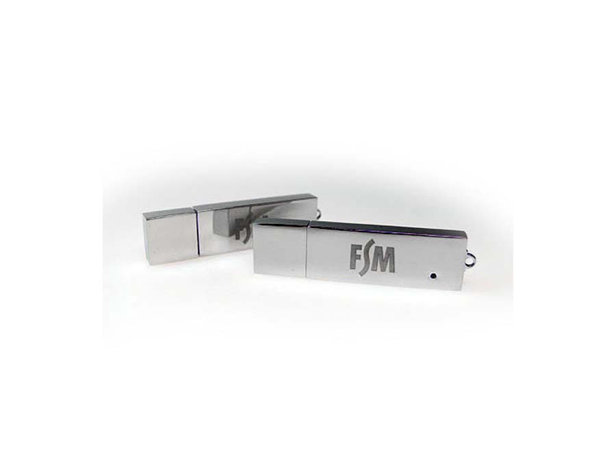 Massiver Metall USB-Stick graviert