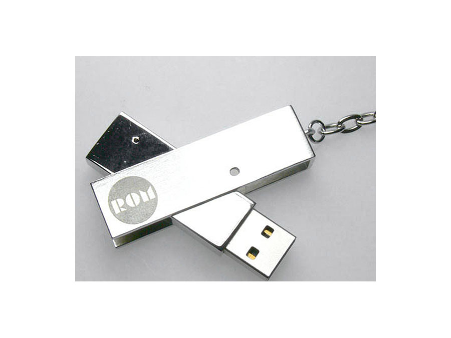 Metall-USB-Stick mit Swing Bügel und Logogravur