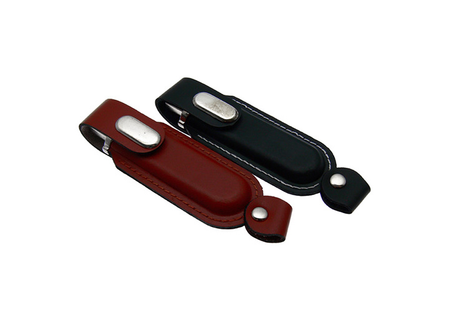 LEDER USB STICK mit Lederprägung für Reseller Werbegeschenke