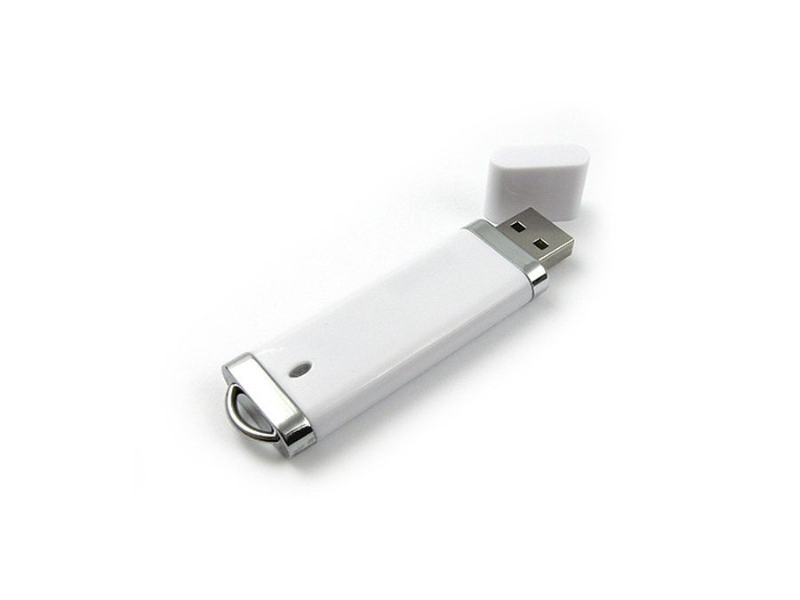 Verchromter Kunststoff USB-Stick mit Logogravur für den wiederverkauf