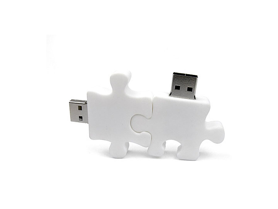 Werbeartikel Puzzlestück mit USB-Stick