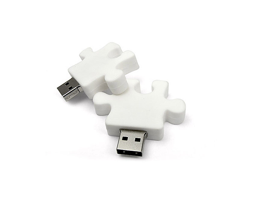 Werbeartikel Puzzlestück mit USB-Stick