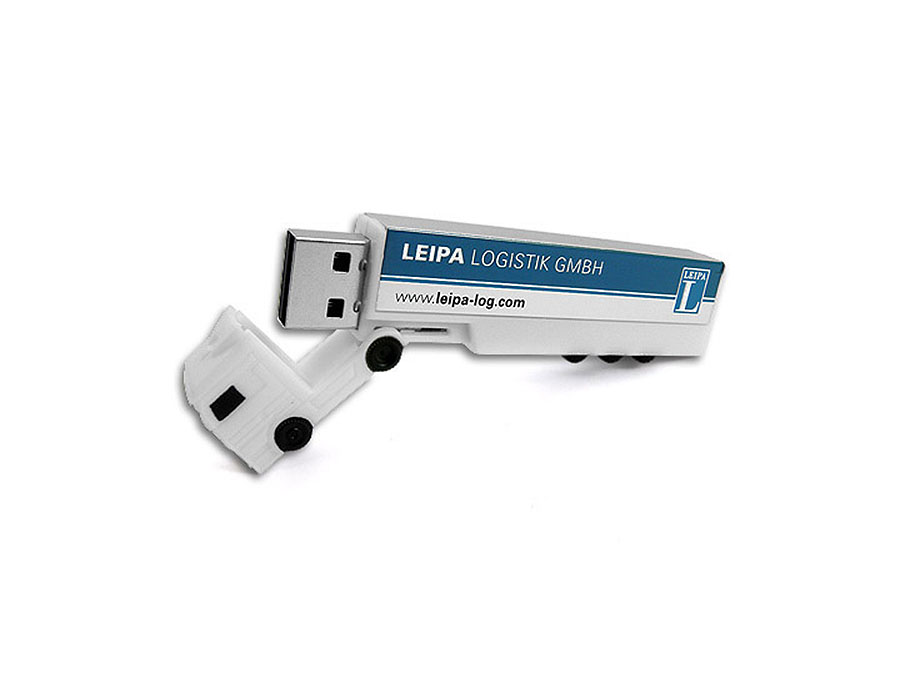 USB-Stick LKW mit Loo bedruckt