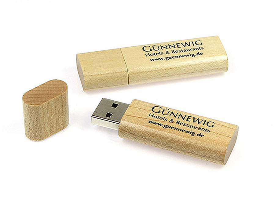 USB-Stick hellbraun Guennewig Holz