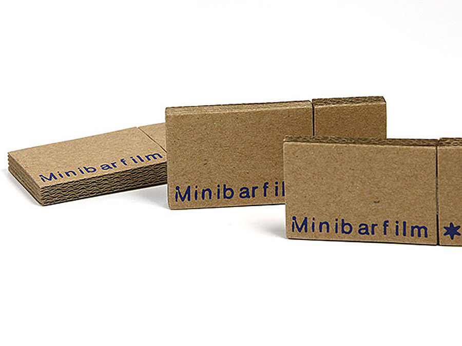 Minibarfilm Wellpappe USB-stick mit Logo bedruckt