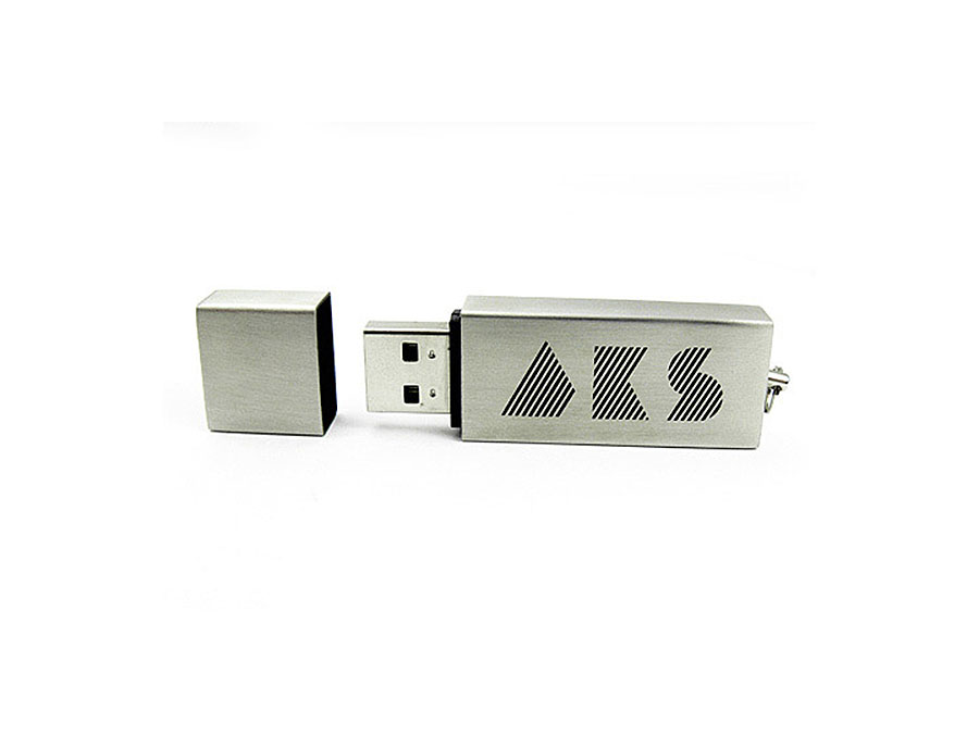 Metall USB-Stick mit Lasergravur gebürstetes Aluminium