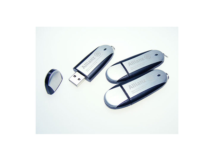 Allianz USB-Stick mit graviertem Logo auf dem Metall