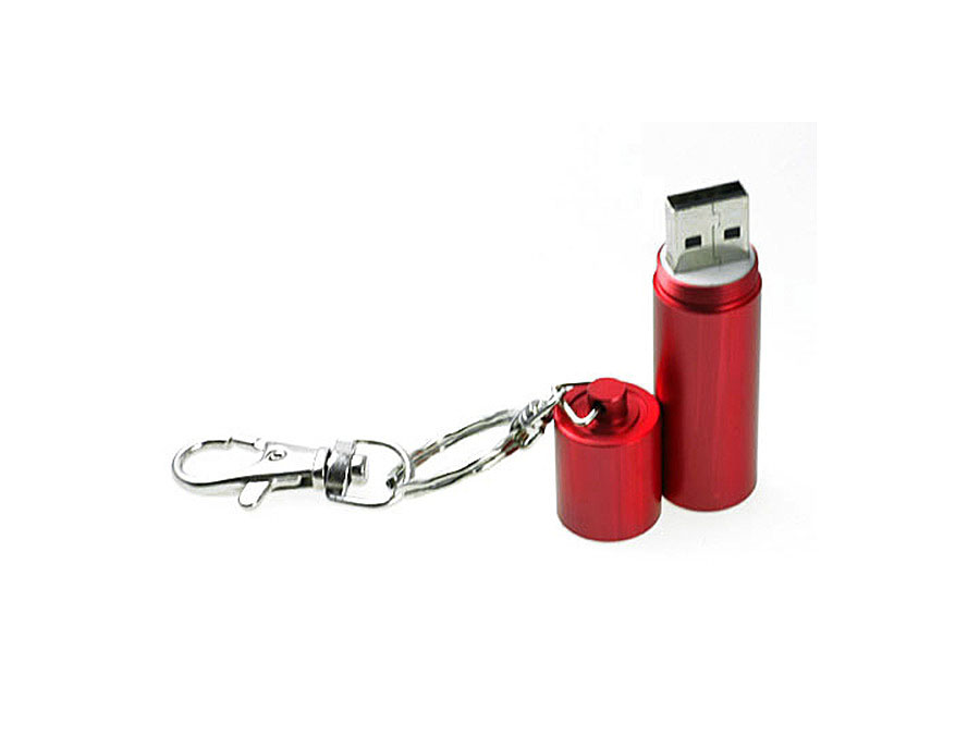 Zylinder Metalll USB-Stick mit Logodruck oder Gravur