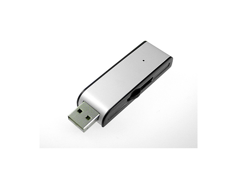 Hochwertiger Aluminium USB Stick zum Schieben