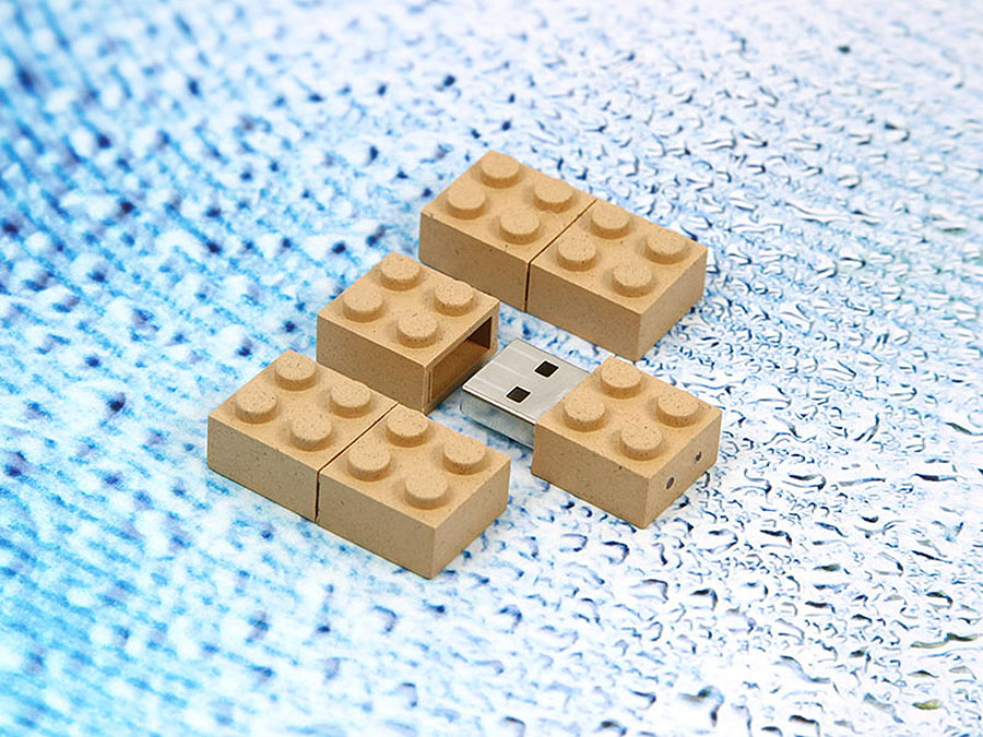 Baustein Werkebartikel USB-Stick ähnlich wie Lego