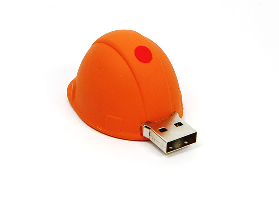 Baustellen Bauhelm mit USB-Stick