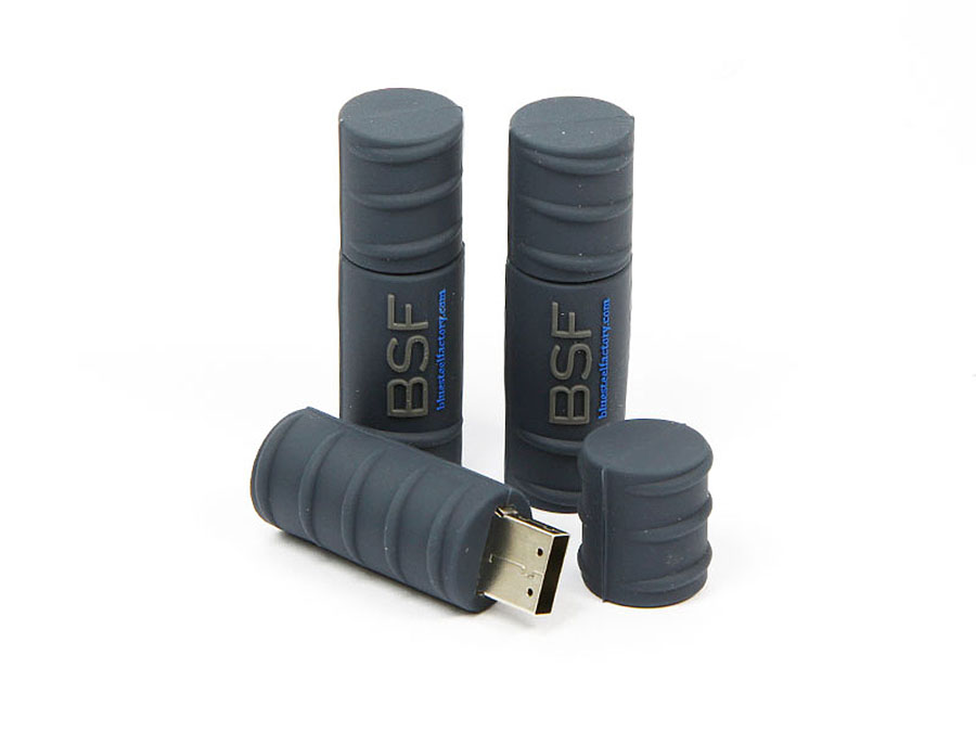 BSF Werbeartikel Stange aus Stahl mit USB-Stick