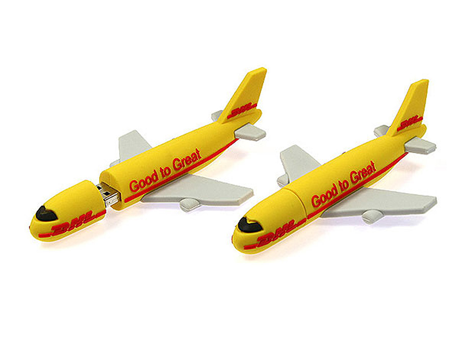 DHL Flugzeug USB-Stick in individueller Form