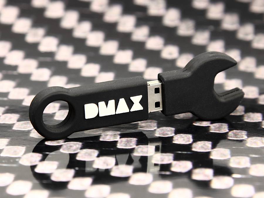 dmax logo usb stick schraubenschluessel schwarz