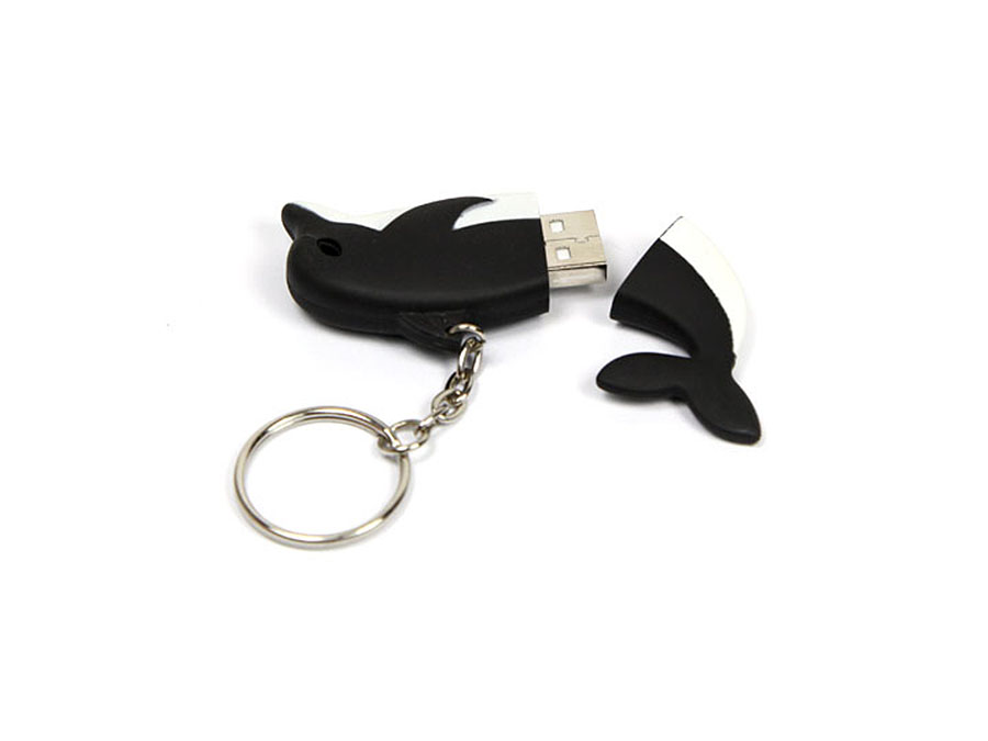 Lustiger Deflfin USB-Stick mit Logo