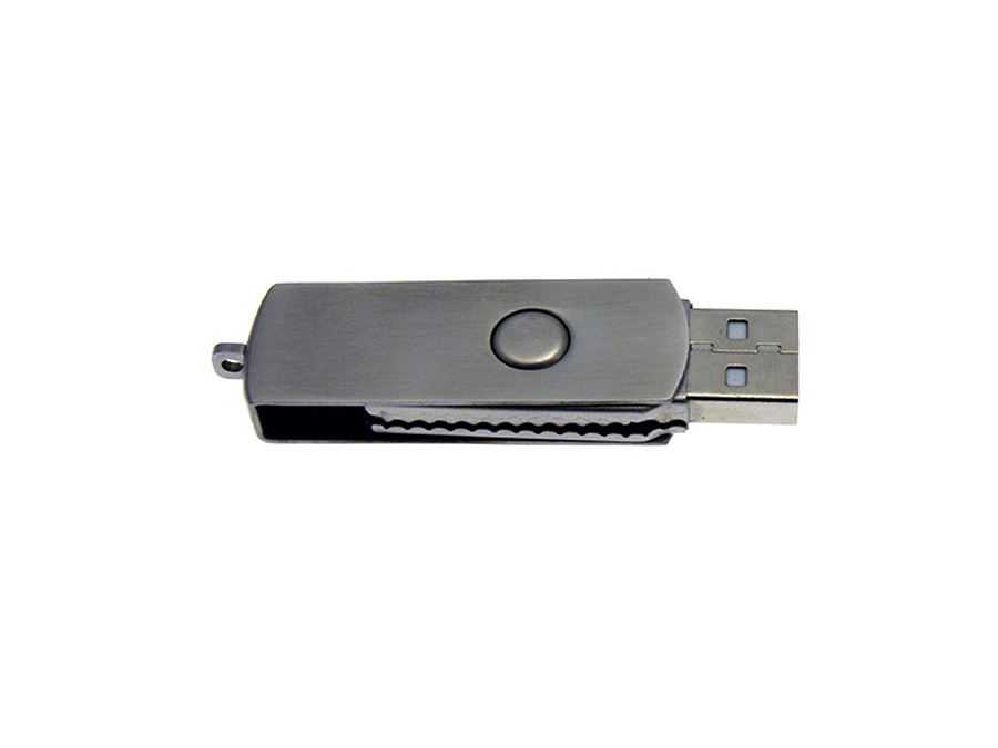 drehbarer USB-Stick komplett aus Metall gefertigt