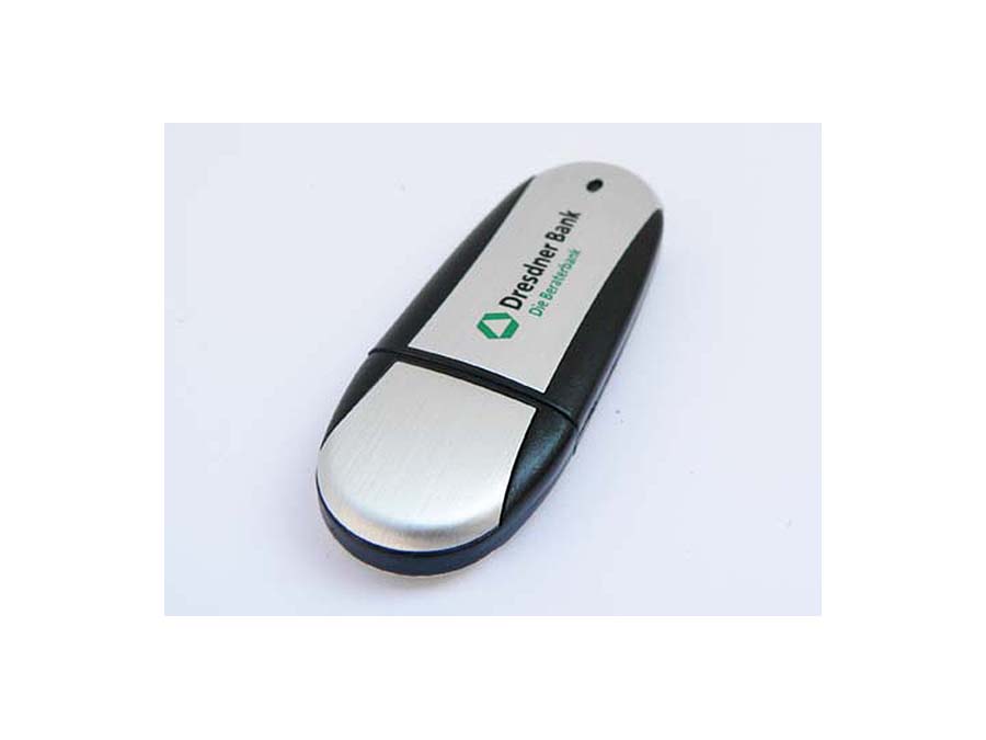 Dresdner Bank Kunststoff USB-Stick als Kundengeschenk
