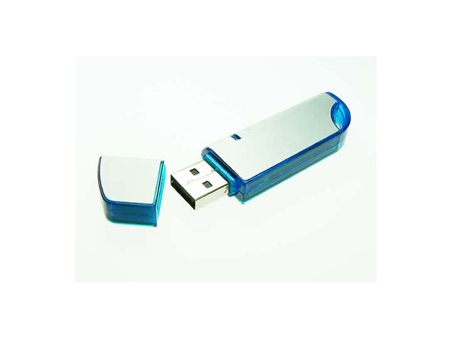 eleganter USB-Stick aus Aluminium und Kunststoff zum bedrucken und gravieren
