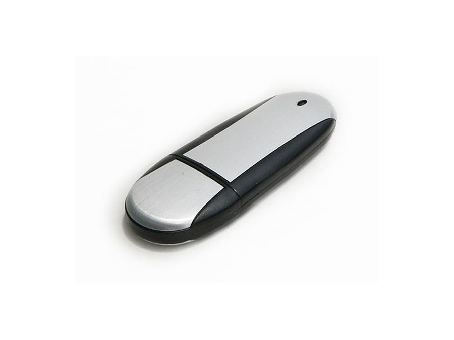 eleganter Werbemittel USB-Stick aus Kunststoff und Metall