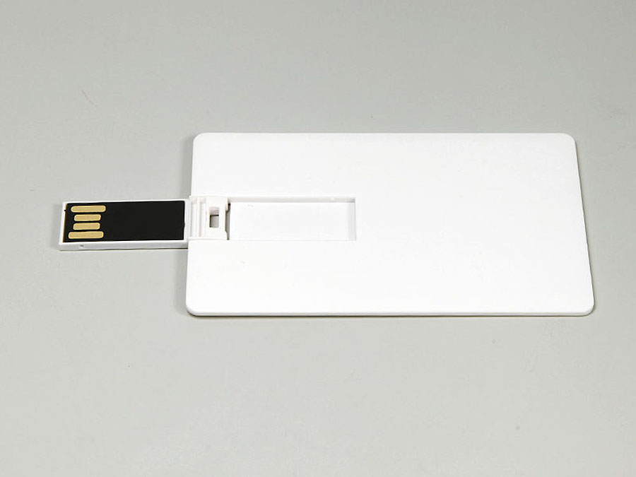 USB Karte in der Form einer Visitenkarte aus Kunststoff mit Logo bedrucken