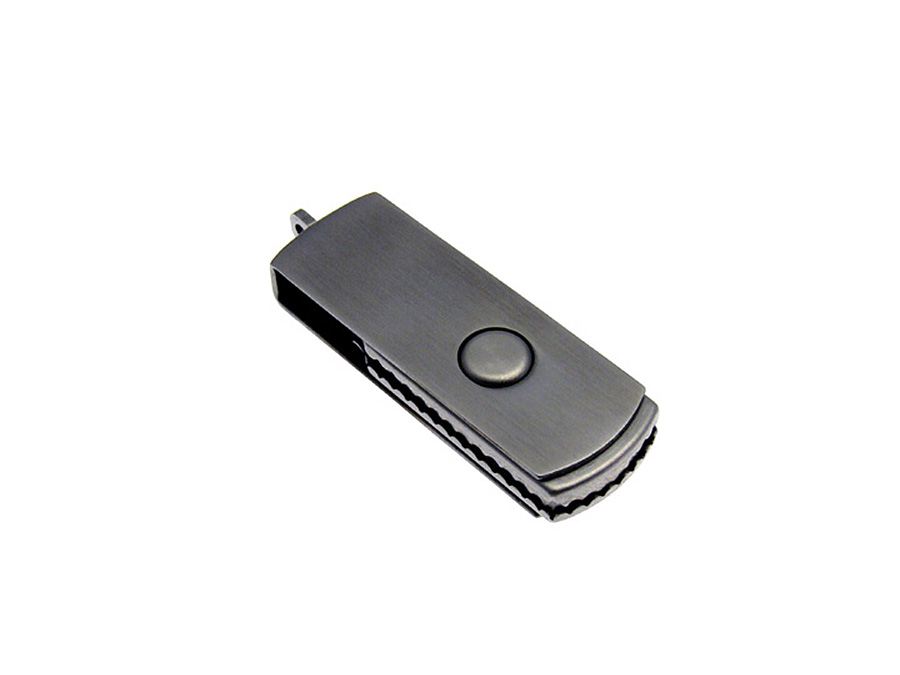 Hochwertiger USB-Stick aus Metall mit Bügel zum drehen