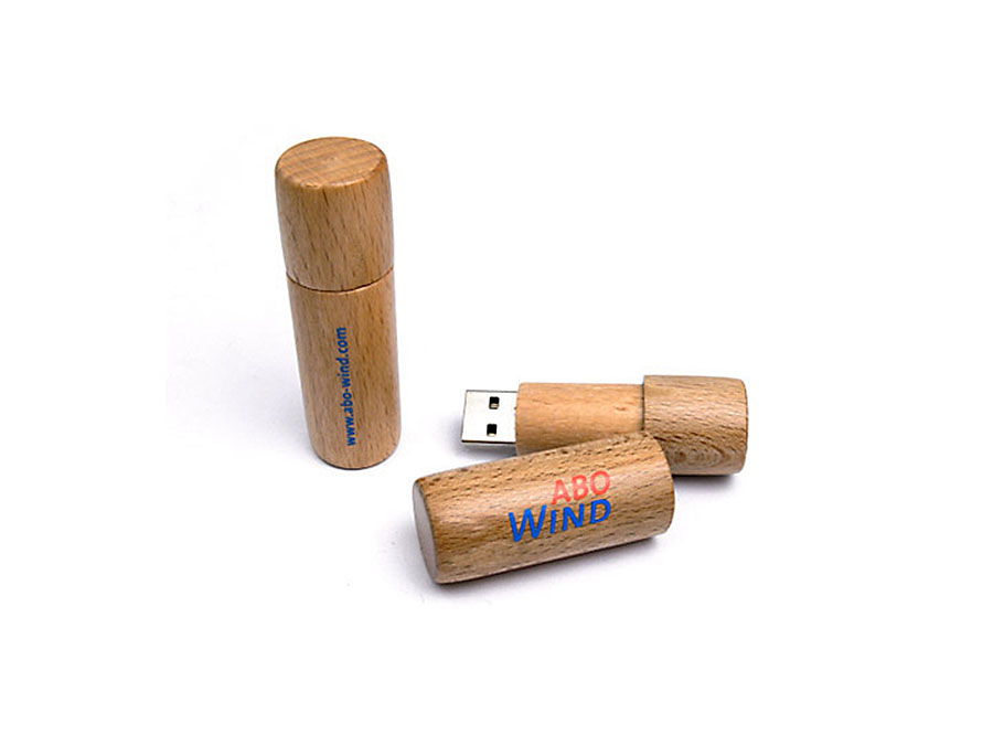Holz USB-Stick in Lippenstiftform