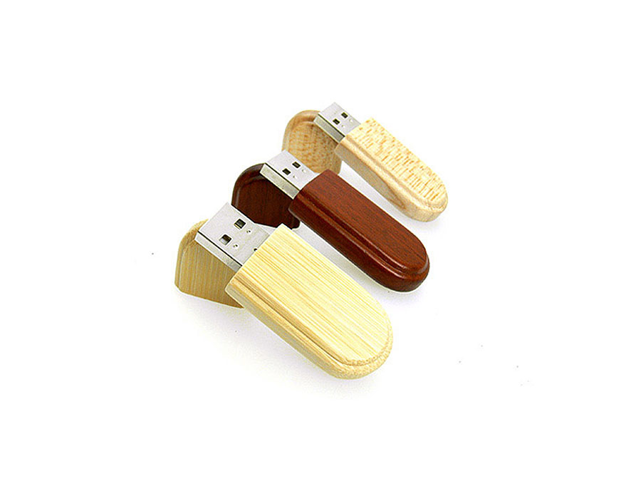Holz USB Stick in verschiedenen Farben mit Logo