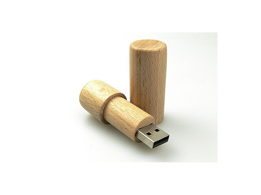 Holz USB Stick mit Logo ökologisch aus Holz