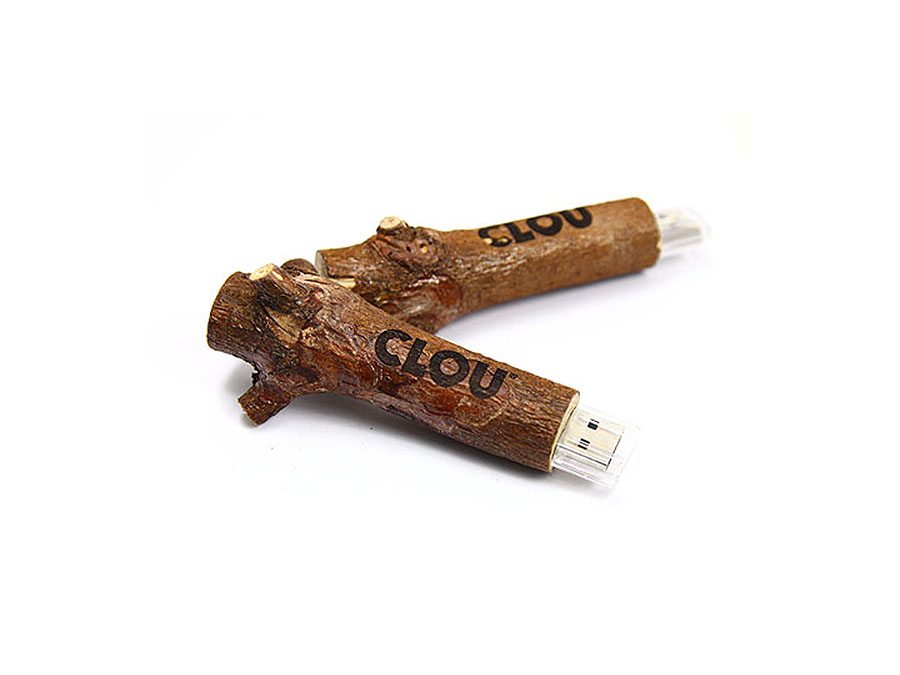 Holz Ast USB Stick Clou