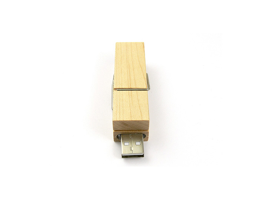 Hochwertiger Holz USB-Stick als Wäscheklammer