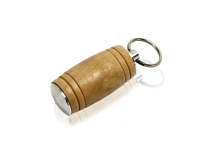 Holzfass USB-Stick mit Logo