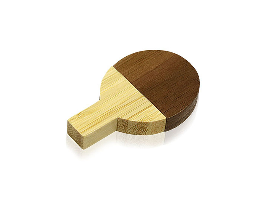 Tischtennisschläger aus Holz mit Logo