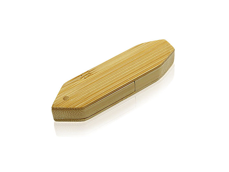 Eleganter langer Holz USB-Stick mit Logo