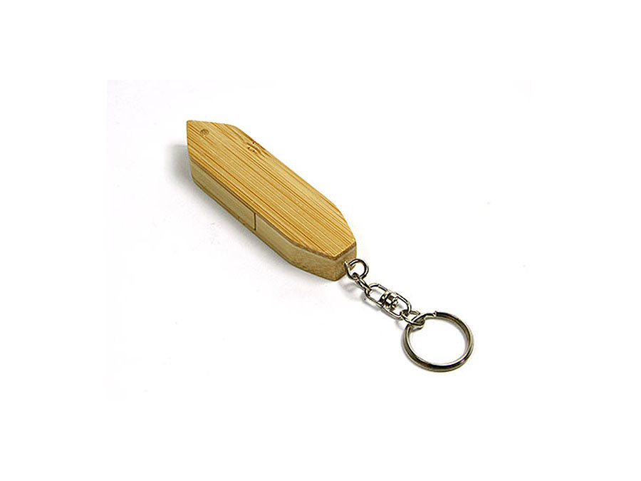 Eleganter langer Holz USB-Stick mit Logo