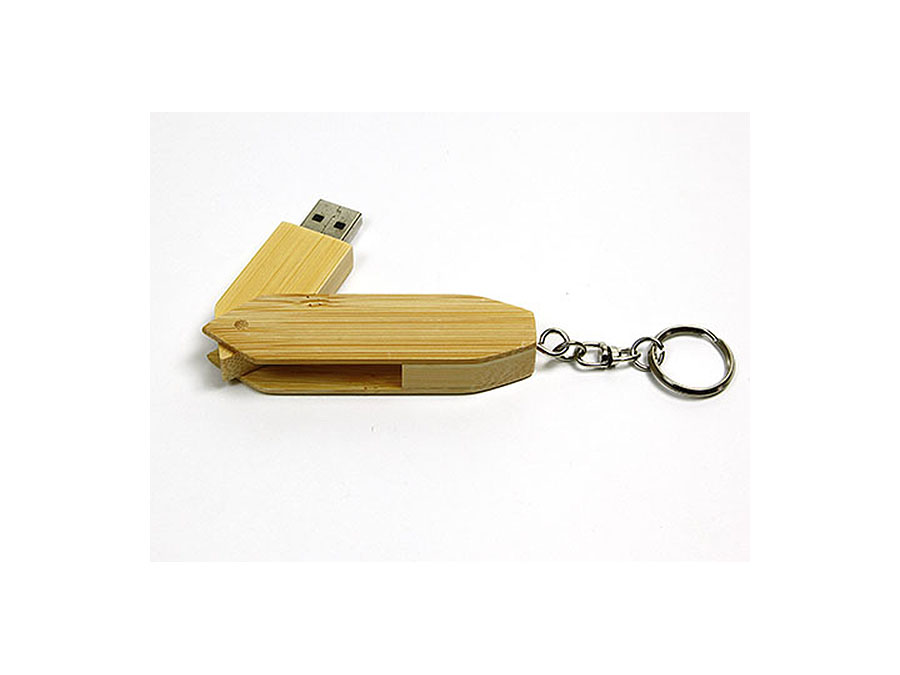 Eleganter langer Holz USB-Stick mit Logo