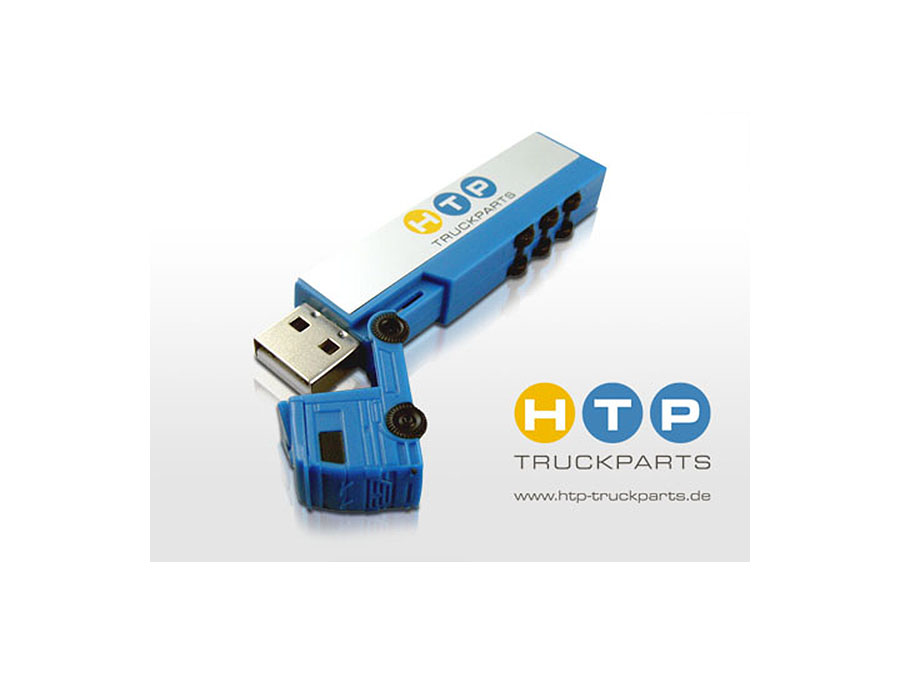 USB-Stick HTTP Truck Parts Logodruck mehrfarbig