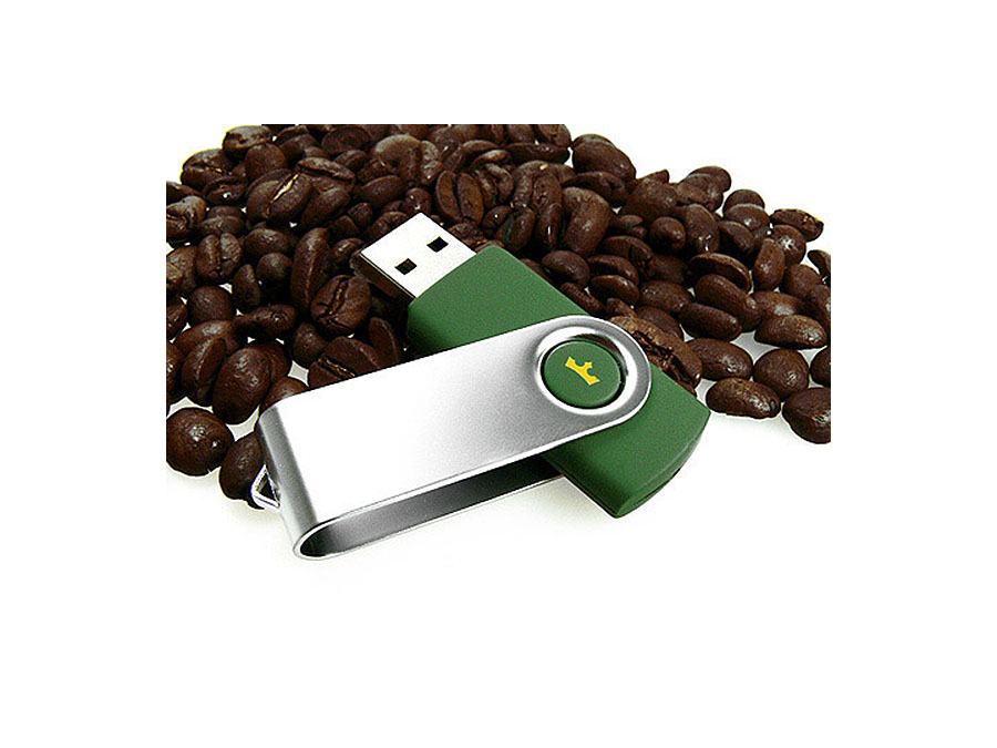 Jacobs Swing USB Stick Kaffee mit Bügel in Wunschfarbe