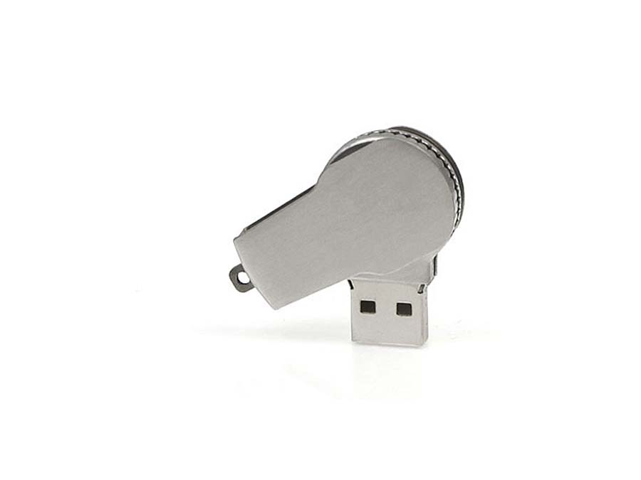 Kleiner drehbarer USB-Stick mit Bügel aus Metall