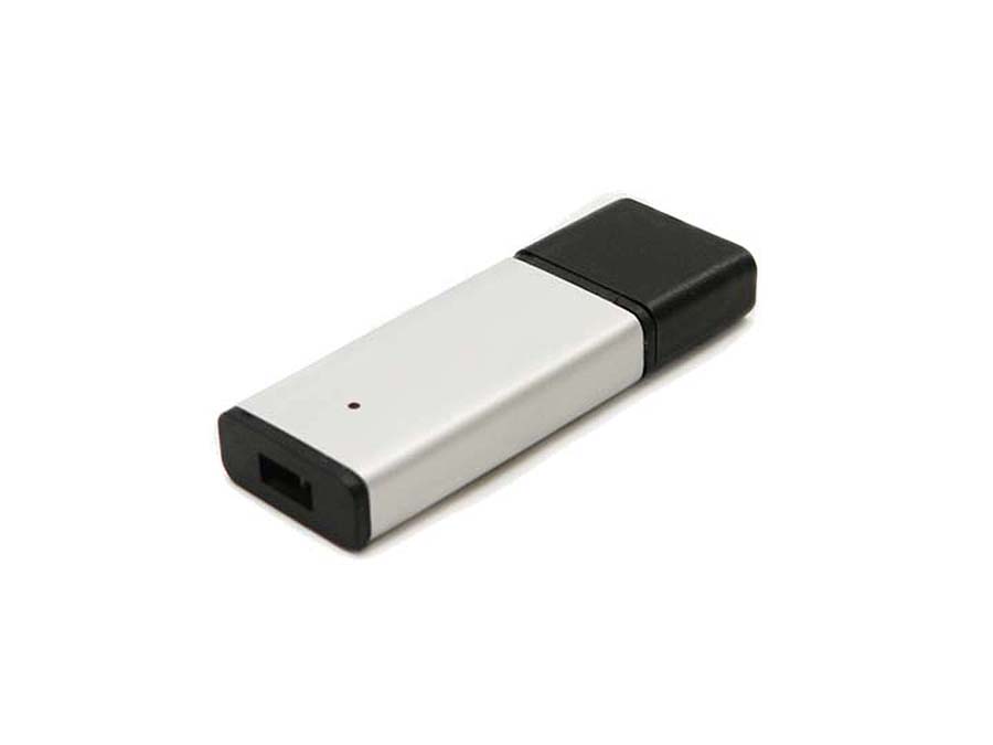 Kunststoff Werbeartikel USB-Stick mit Aluminium Oberfläche