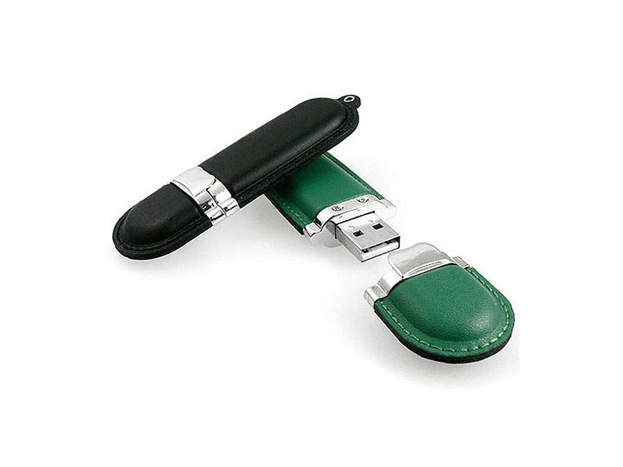 Leder USB-Stick mit Logoprägung