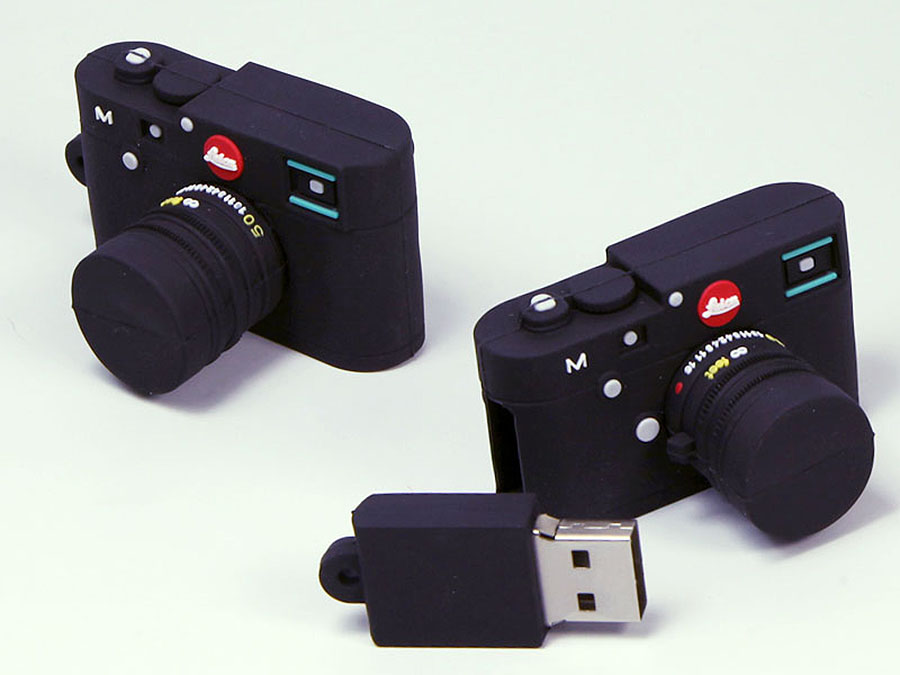 Leica Kamera Kompaktkamera Digitalkamera mit Logo in individueller Form als USB-Stick