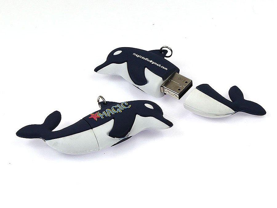 Magic Dolphing Werbeartikel USB-Stick mit Logo als Moulding