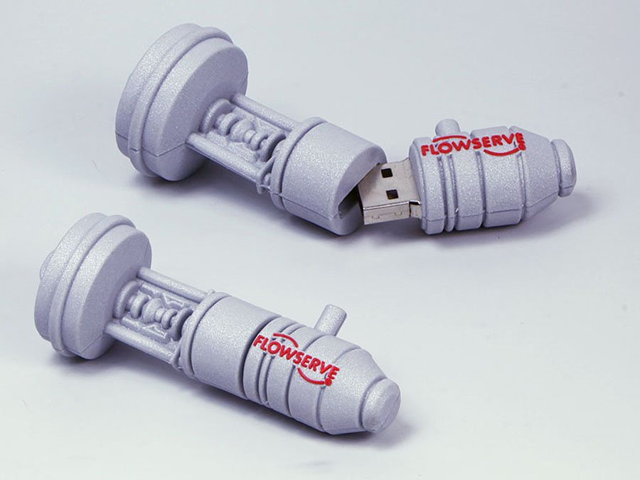 Mechanisches Bauteil Kundenprodukt Maschienenbau USB-Stick mit Logo