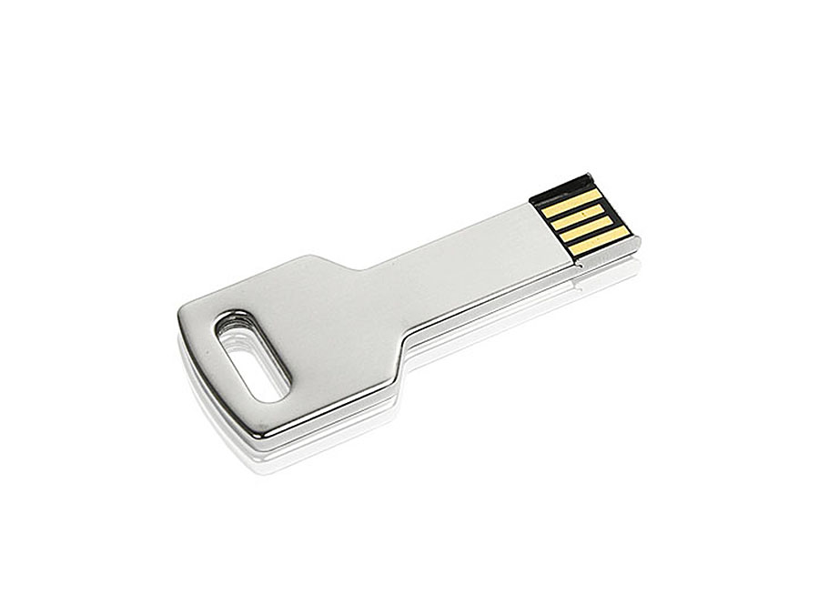Eckiger Schlüsselbund USB-Stick mit Logo